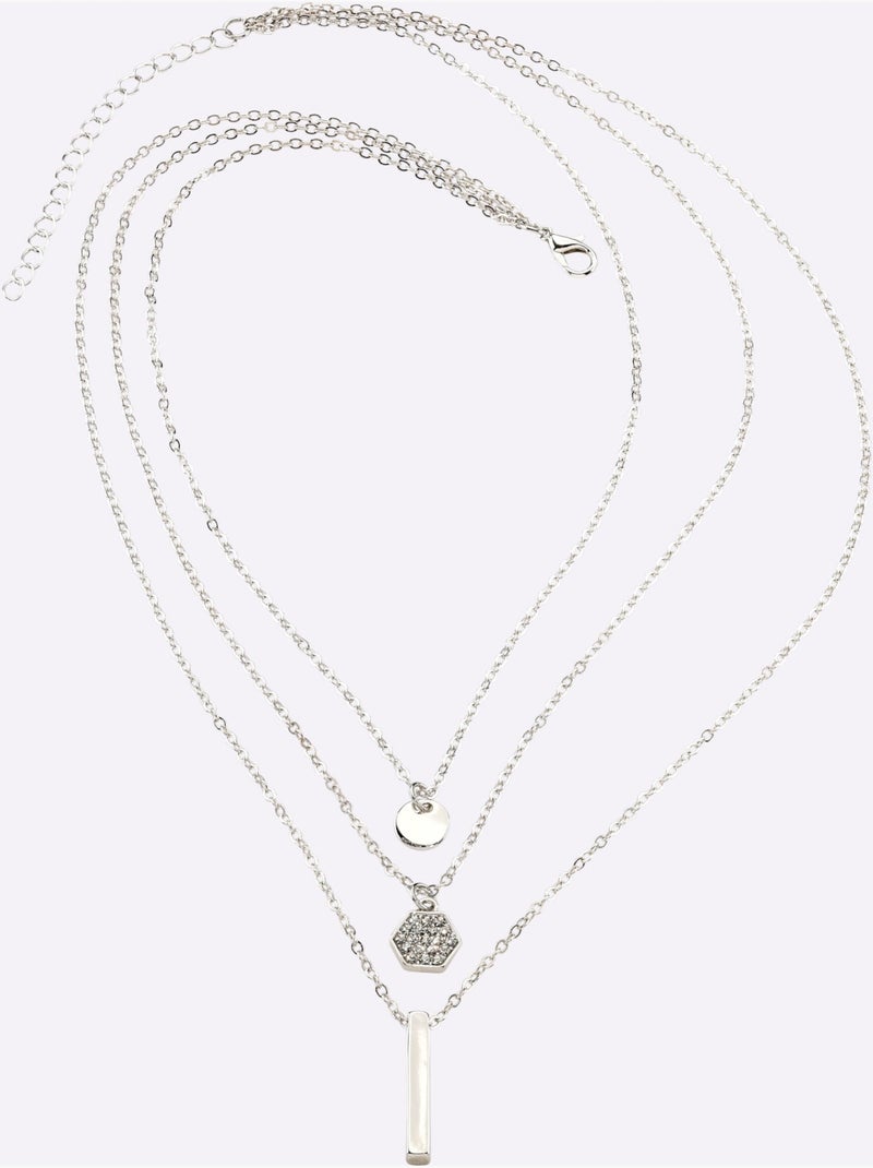 Collier Motif Tendance - Taille Standard - helline Argent - Kiabi