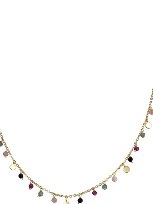 Collier  natsad en argent 925 et cristal multicolore plaqué or 18K - Kiabi