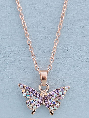 Collier papillon en strass Great Pretenders