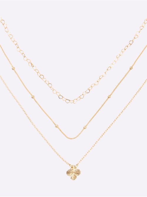 Collier Pendentif En Forme De Trèfle - Taille Standard - helline - Kiabi
