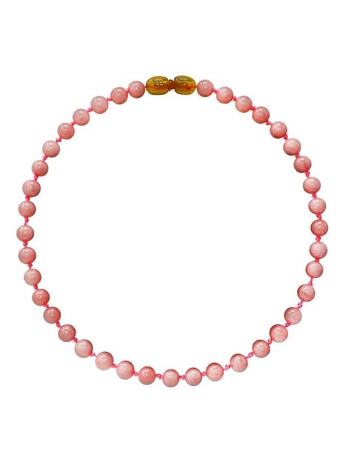 Collier pour bébé pierre naturelle, Quartz Rose Irreversible - Kiabi