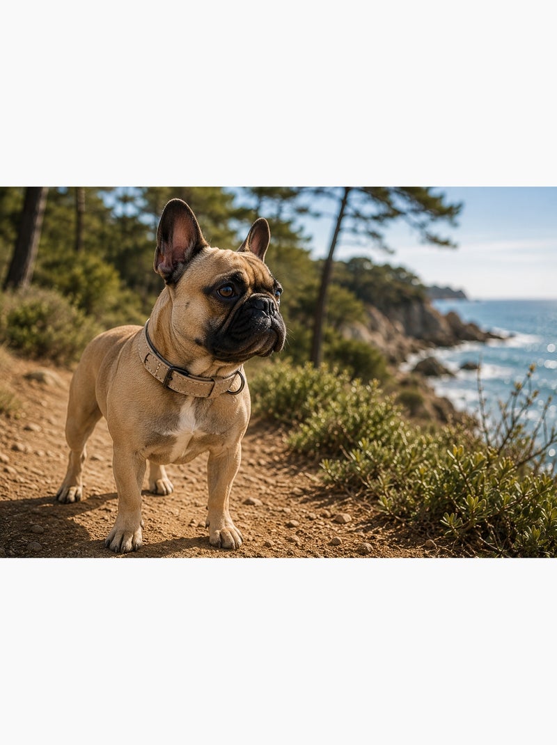 Collier pour chien avec doublure néoprène Taupe - Kiabi