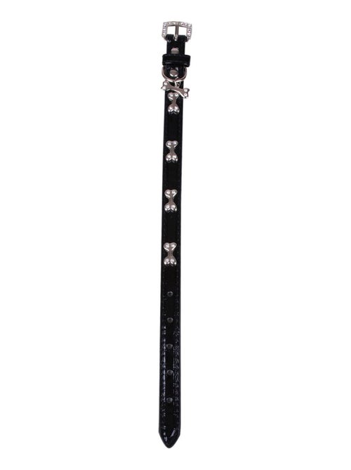 Collier pour chien brillant avec strass et motifs os petite taille - Kiabi