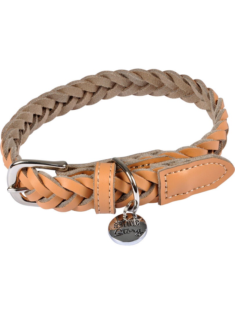 Collier Homme en Cuir Tressé - 2 Pièces - Cordon de Cire Imperméable