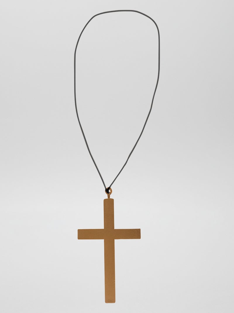 Collier 'prêtre' - Déguisement doré - Kiabi