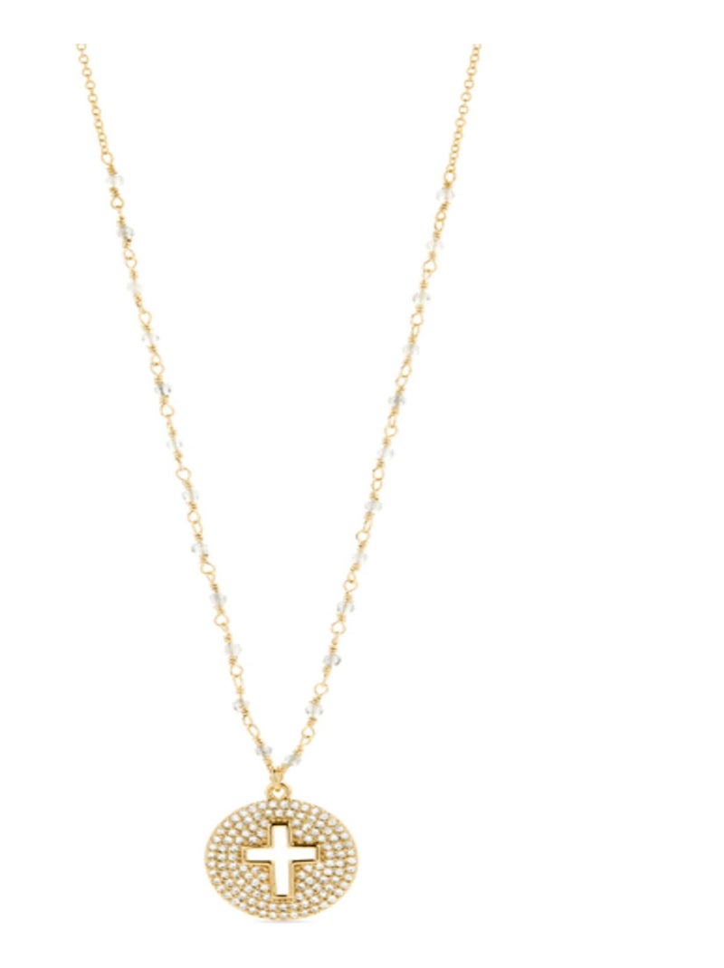 Collier  Rudki en cristal blanc et or jaune 18 carats Doré/or - Kiabi