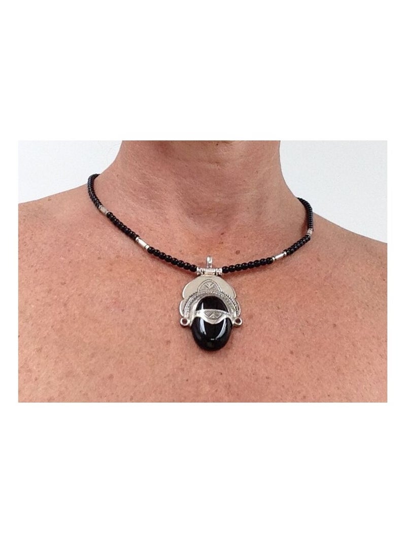 Collier touareg déesse tradition berbère Gris - Kiabi