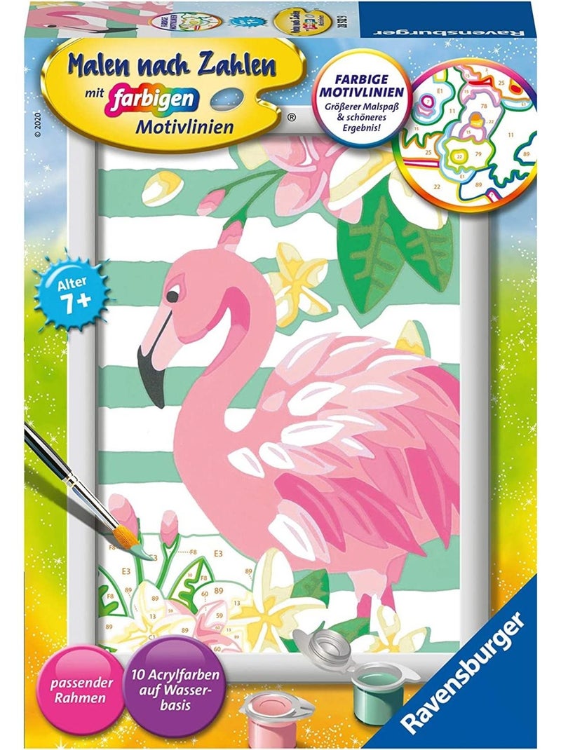 Colloriage selon les nombres - Think Pink - Flamant rose N/A - Kiabi