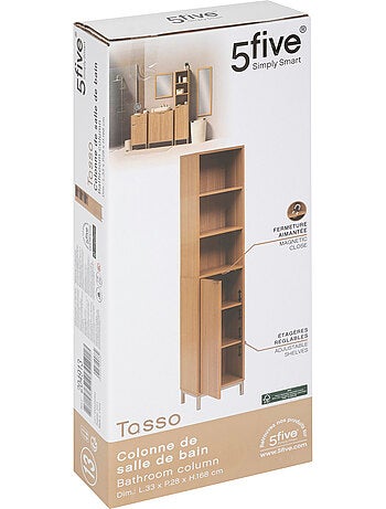 Colonne 1 porte bois rainuré TASSO