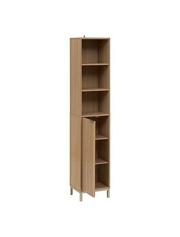 Colonne 1 porte et 3 niches en bois TASSO - Beige