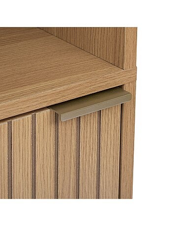 Colonne 1 porte et 3 niches en bois TASSO - Beige