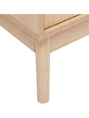 Colonne 2 portes effet bois naturel ABANA - Beige