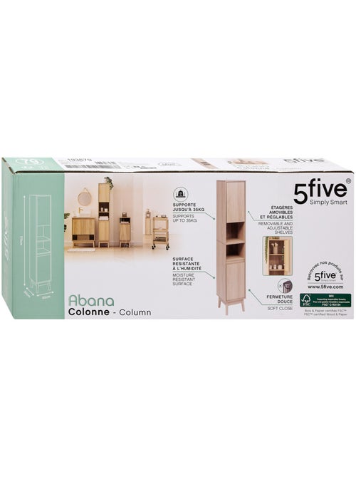 Colonne 2 portes en bois ABANA - Kiabi