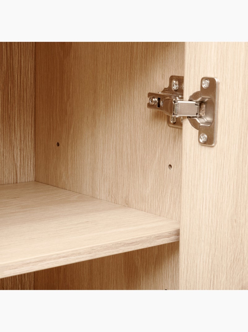 Colonne 2 portes en bois ABANA Beige - Kiabi