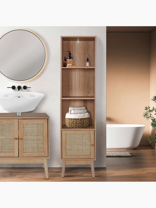 Colonne de rangement Bali en cannage -  Marron - Kiabi