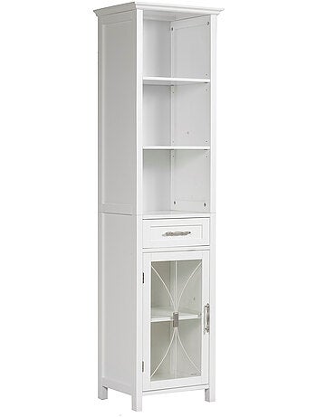 Colonne de rangement en effet bois, 165cm