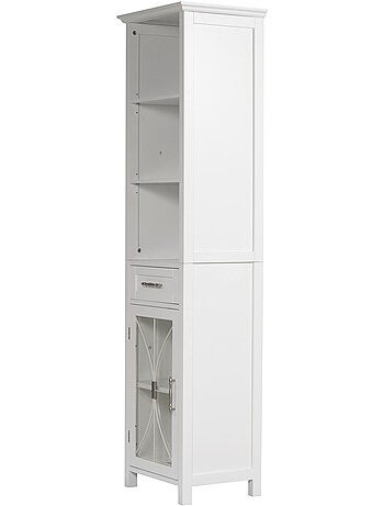 Colonne de rangement en effet bois, 165cm