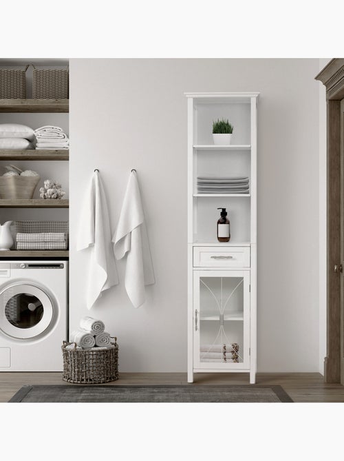 Colonne de rangement en effet bois, 165cm - Kiabi