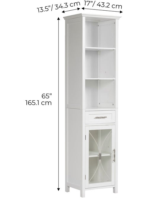 Colonne de rangement en effet bois, 165cm - Kiabi