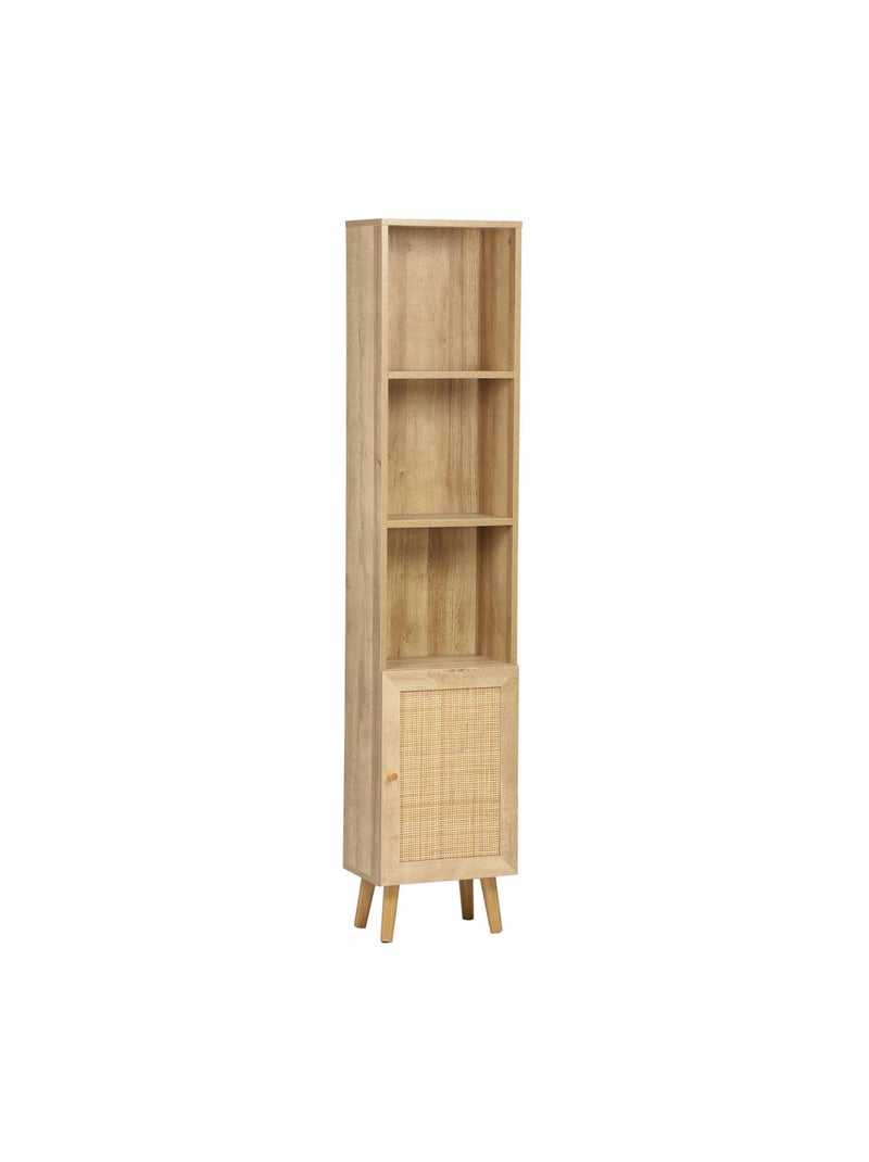 Colonne de rangement salle de bain bohème décor bois Bohème Bois naturel - Kiabi