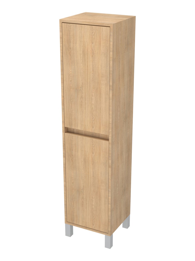Colonne de salle de bains à 2 portes Beige clair - Kiabi