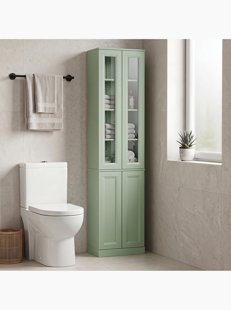 Colonne salle de bain 4 portes 6 niv. Vert - Kiabi