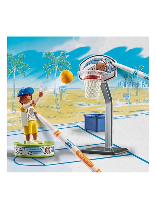 Color - Joueur de basket avec panier - Kiabi Color - Joueur de basket avec panier - Kiabi