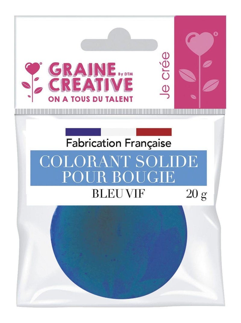Colorant solide pour bougie 20 g Bleu - Graine Créative Bleu - Kiabi
