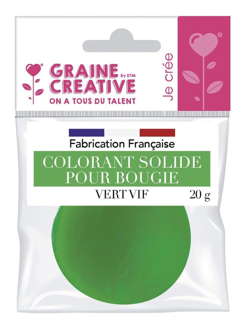 Colorant solide pour bougie 20 g Vert - Graine Créative Vert - Kiabi