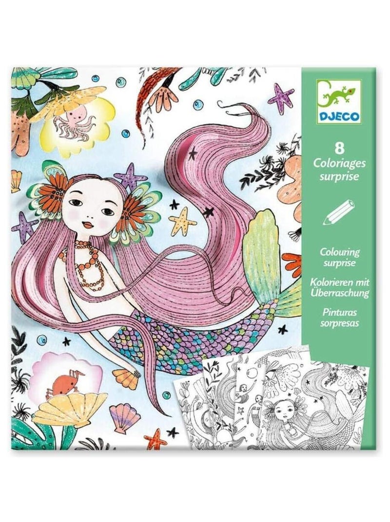 Coloriage Surprise Portes Sous L Ocean N/A - Kiabi