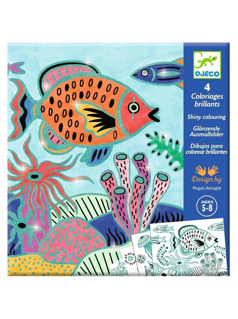 Coloriages brillants Sous la mer N/A - Kiabi