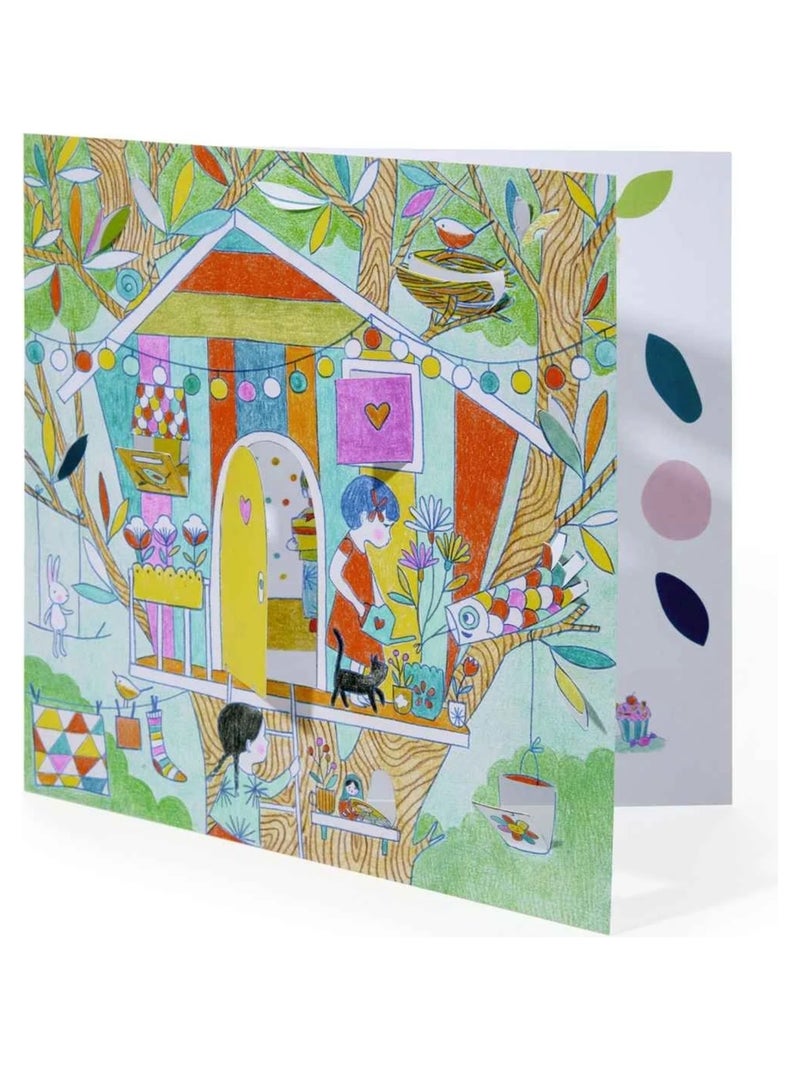 Coloriages petites portes Les cabanes de Nina N/A - Kiabi