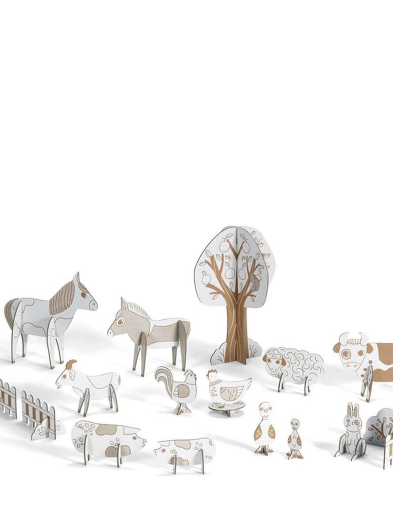 Colorie Assemble Joue : La Ferme N/A - Kiabi