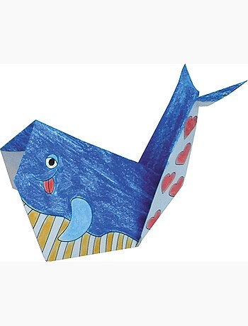 Coloring origami - baleine