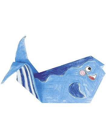 Coloring origami - baleine