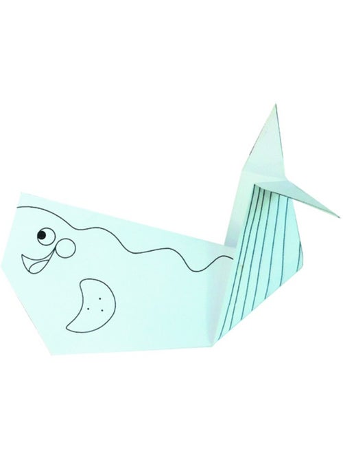 Coloring Origami - Baleine - Kiabi
