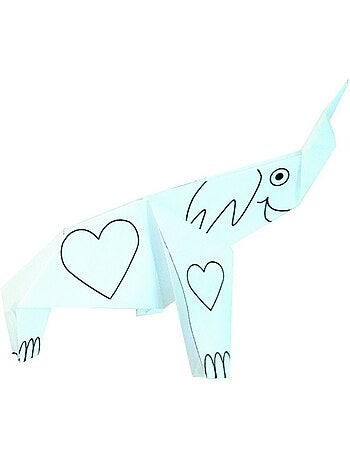 Coloring origami - eléphant