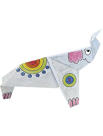Coloring origami - eléphant