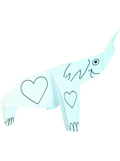 Coloring Origami - Eléphant - Kiabi