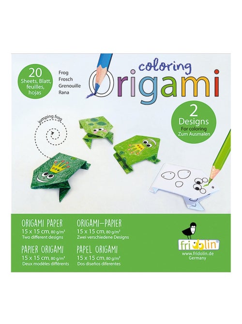 Coloring Origami - Grenouille - Kiabi