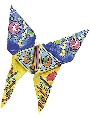 Coloring origami - papillon