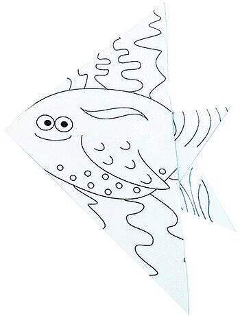 Coloring origami - poisson