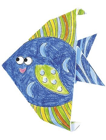 Coloring origami - poisson