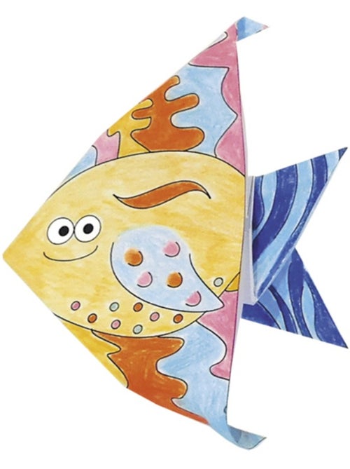 Coloring Origami - Poisson - Kiabi