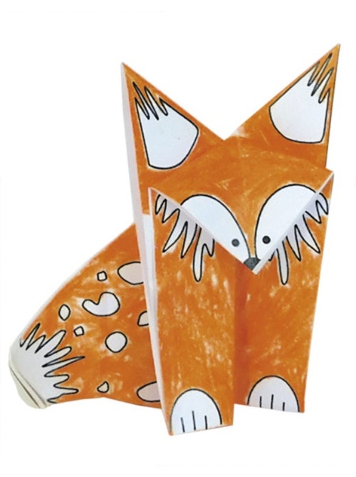 Coloring Origami - Renard - Kiabi