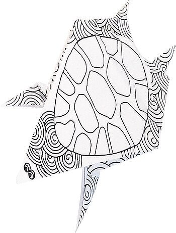 Coloring origami - tortue