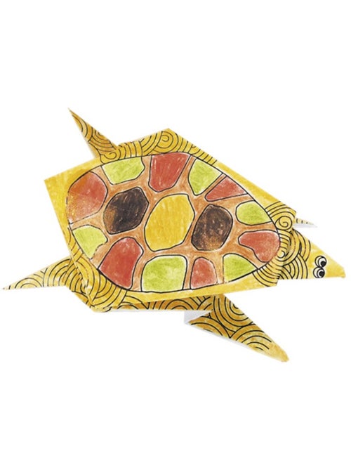 Coloring Origami - Tortue - Kiabi