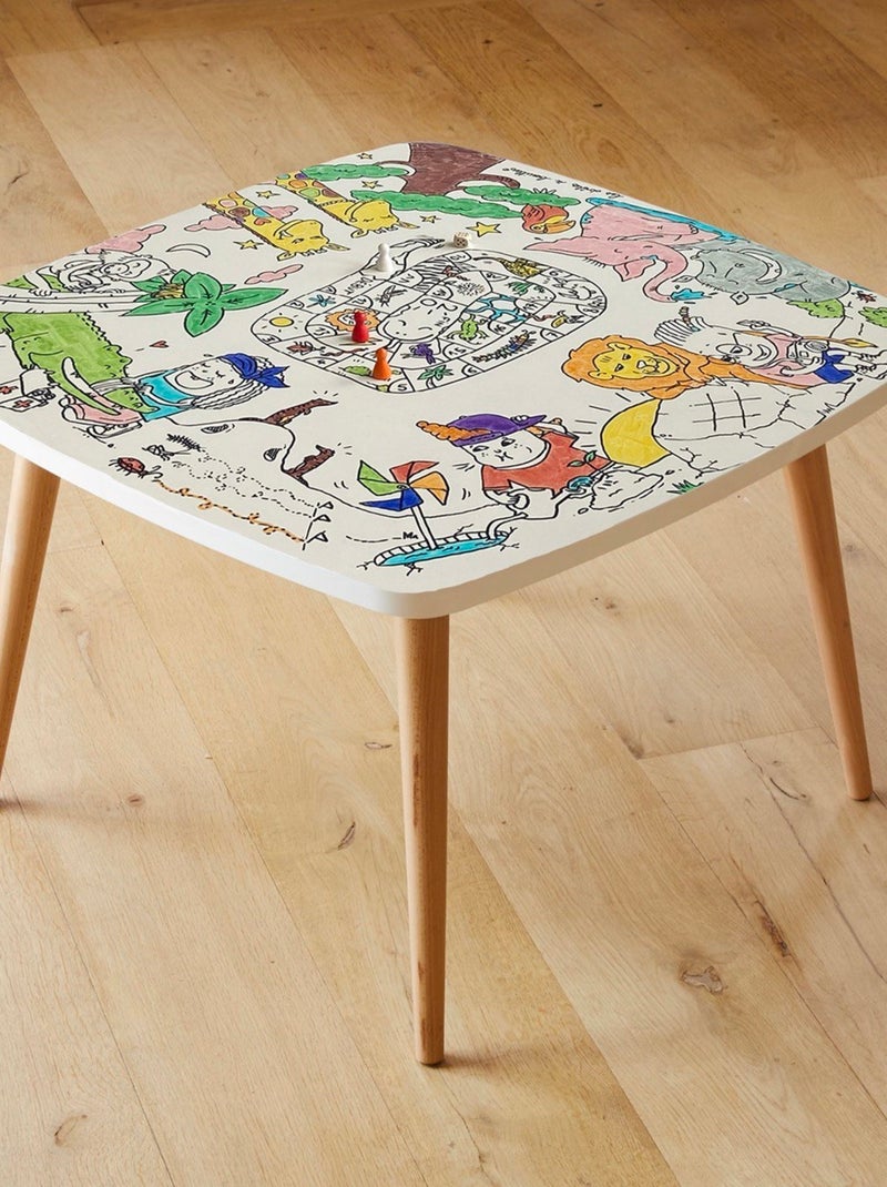 Coloritable La Savane s'amuse Blanc - Kiabi