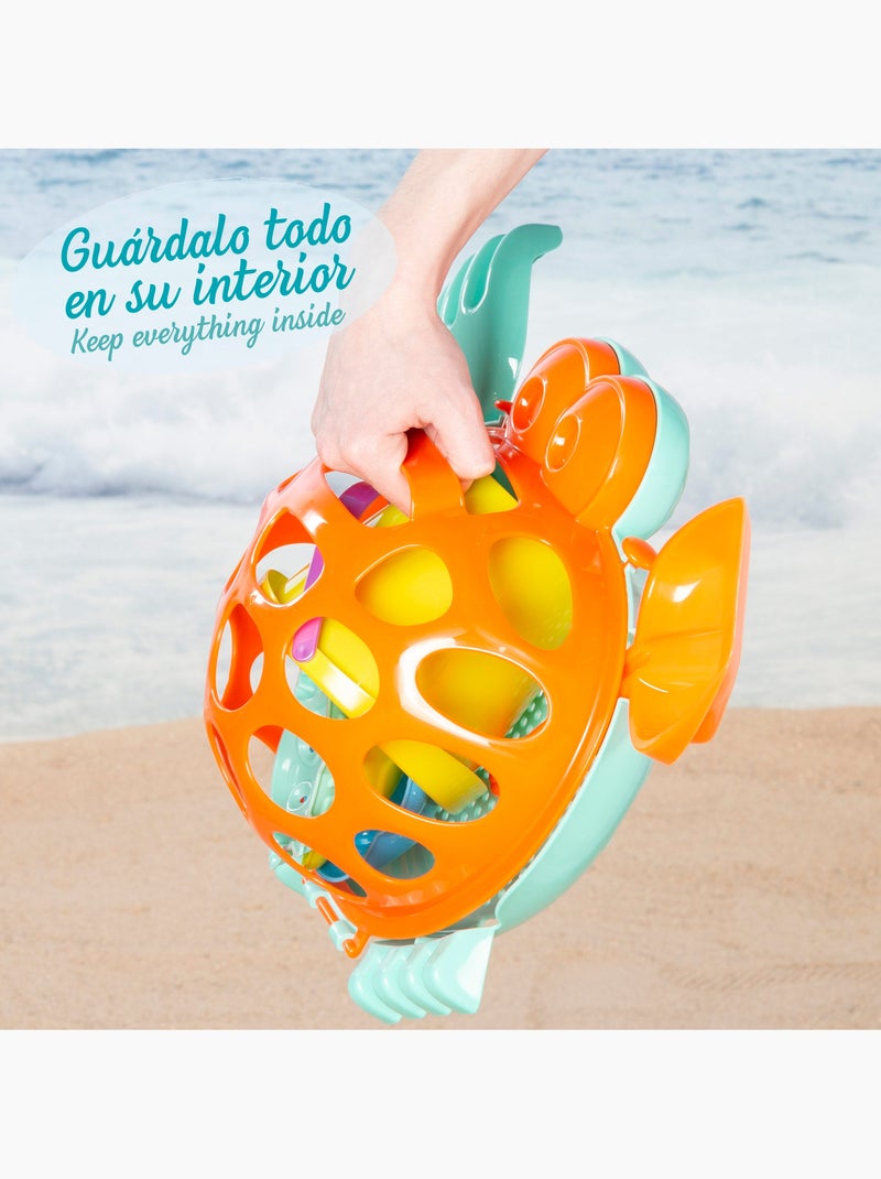 Colour beach cube avec accessoires et moules color beach N/A - Kiabi