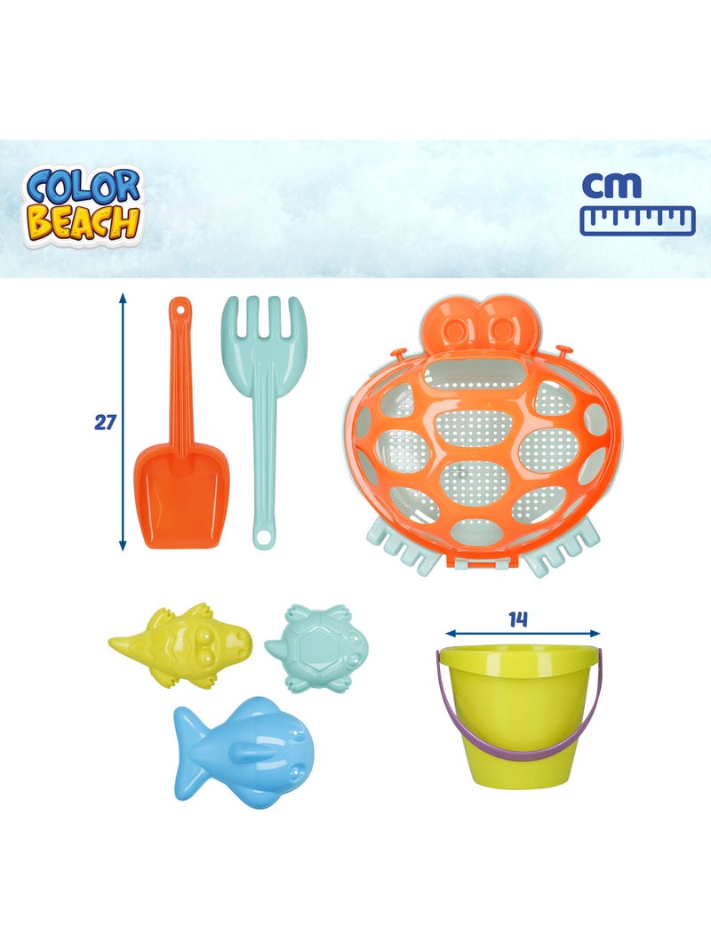 Colour beach cube avec accessoires et moules color beach N/A - Kiabi